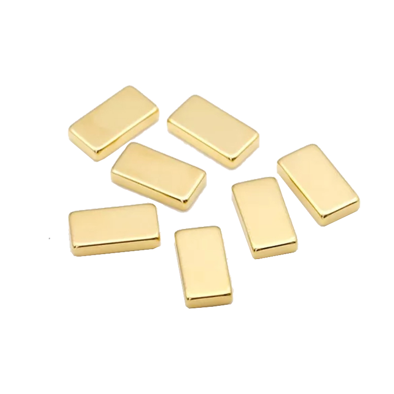 Neodymium Permanent Disc Magnet Gold Coated Magnet Customized Golden Coating NdFeB Magnet Disc